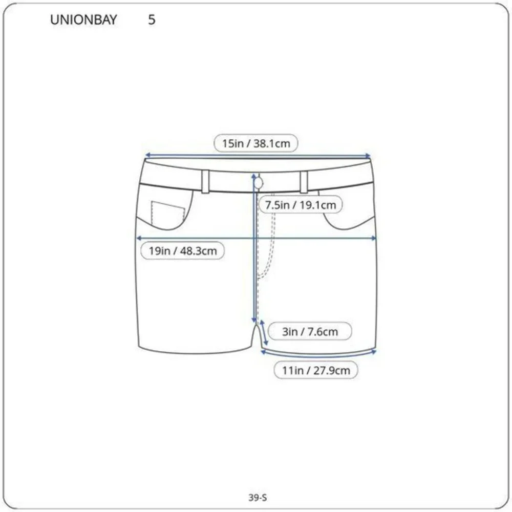 Unionbay‎ Cut Off Jean Shorts Distressed Stretch Frayed 5